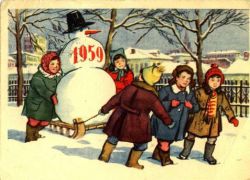 Открылась выставка советских новогодних открыток