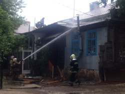 В доме на улице Мичурина произошел пожар