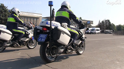 Полицейские на мотоциклах 