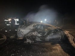 В результате ДТП на трассе погибли 2 человека, сгорели 