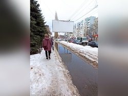 Новые тротуары в Заводском районе затопило