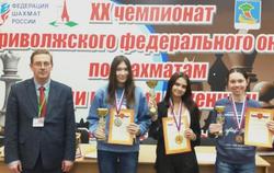 Шахматисты выиграли пять медалей чемпионата ПФО