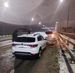 В ДТП на мосту Победы пострадали две автомобилистки