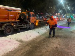 Запланирована ночная уборка снега на восьми улицах