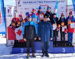 Биатлонистки выиграли эстафету на первенстве России