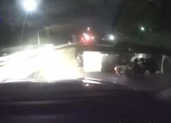 Пьяный мотоциклист пытался уехать от полицейских и перевернулся