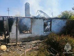 На пожаре в частном доме погиб мужчина