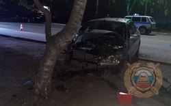 Машина врезалась в дерево, пострадал 5-летний ребенок
