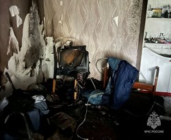 Жителей пятиэтажки эвакуировали из-за загоревшегося телевизора
