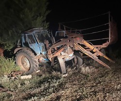 Трактор сбил собственного водителя