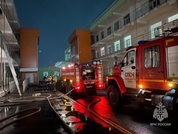 Ночью горела новая инфекционная больница. Есть пострадавшие