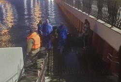 С моста через Волгу упала женщина