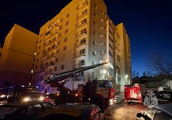 Их пожара в девятиэтажке спасены 17 человек