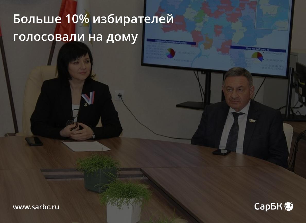 Больше 10% саратовских избирателей голосовали на дому