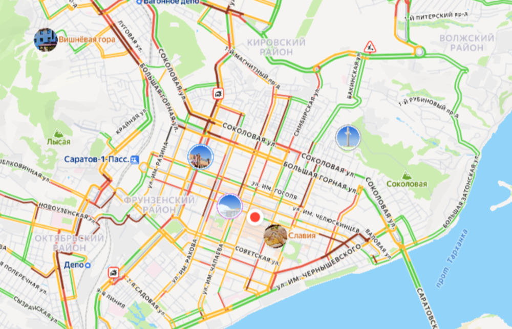 Снегопад снова привёл к пробкам в 9 баллов