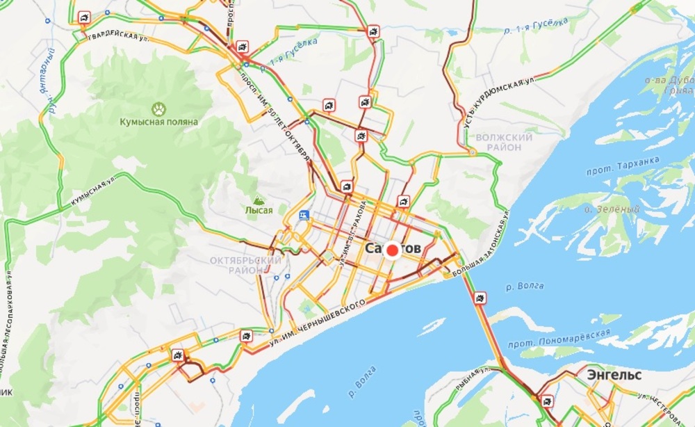 Снегопад. В городе 10-бальные пробки