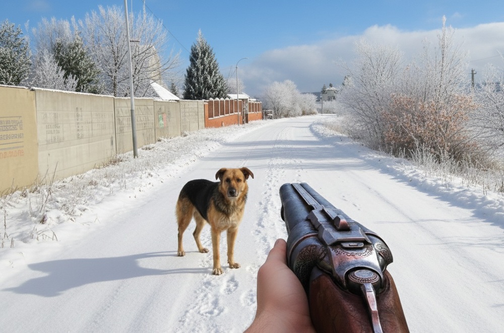 Мужчина застрелил из двустволки соседскую собаку