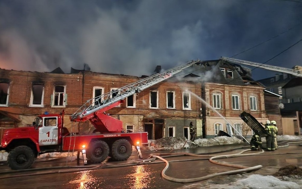 Пожар случился в жилом доме рядом с музеем Павла Кузнецова