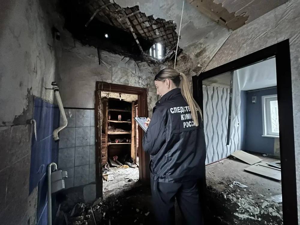 После обрушения потолка в доме возбуждено дело