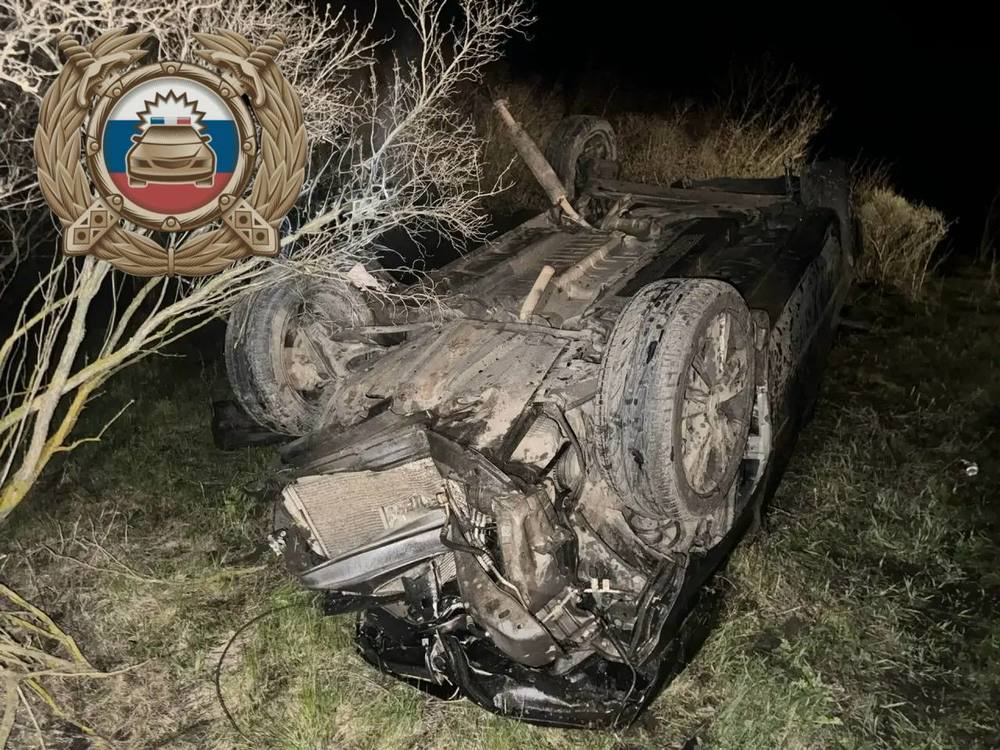 Водитель погиб в перевернувшейся 