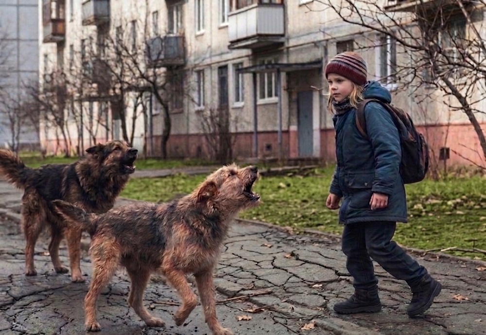 Бродячая собака покусала девочку