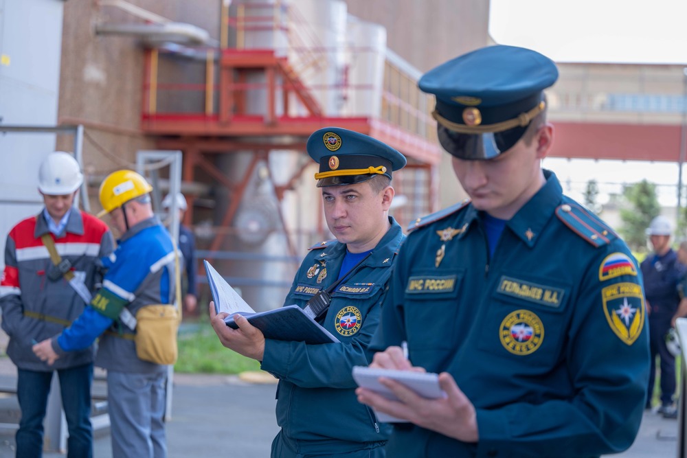 На атомной станции прошли противопожарные учения