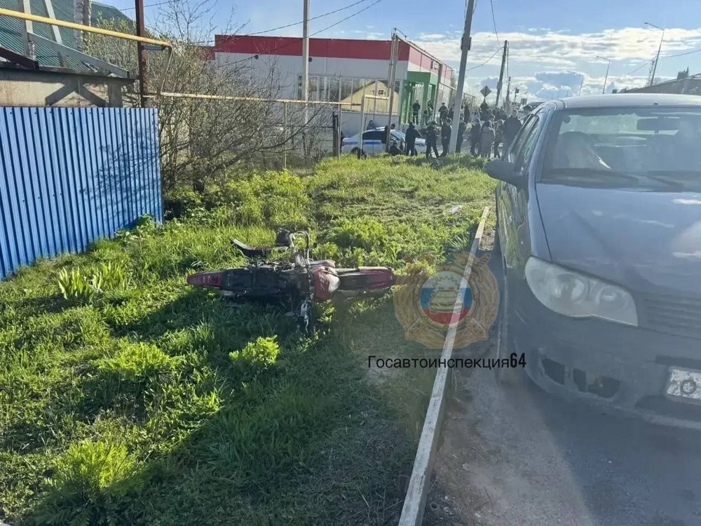 Подросток на мотоцикле разбился в ДТП с легковушкой