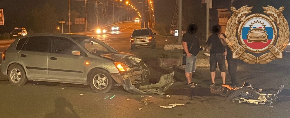 Мальчик на мотоцикле попал под колёса 