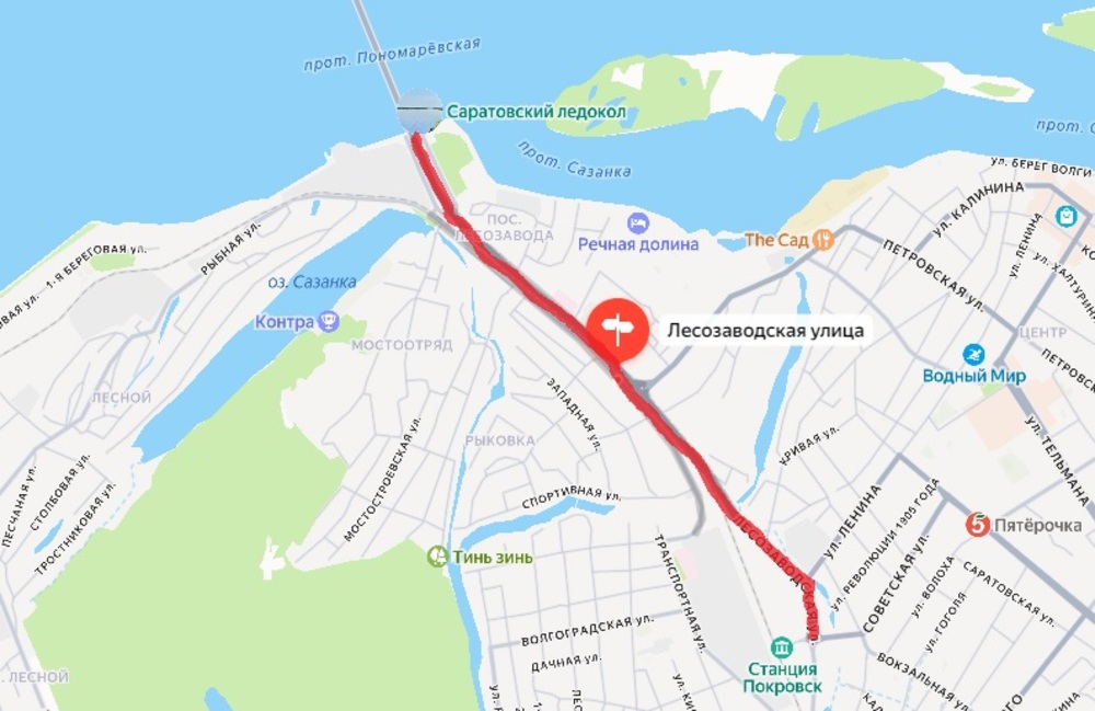 В течение 10 ночей будут перекрывать подъезд к мосту Энгельс-Саратов