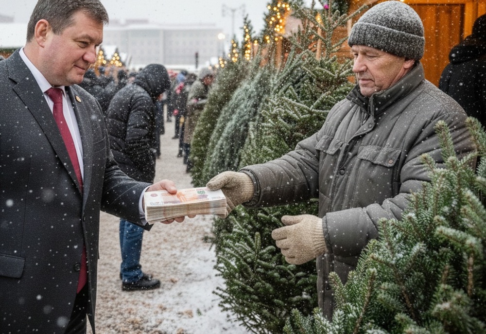 Администрация незаконно купила новогоднюю ёлку за полтора миллиона