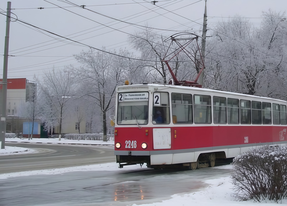 В городе замёрзли рельсы, прекратили работу трамваи 3 маршрутов