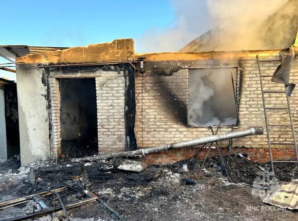 На пожаре в частном доме обгорел мужчина