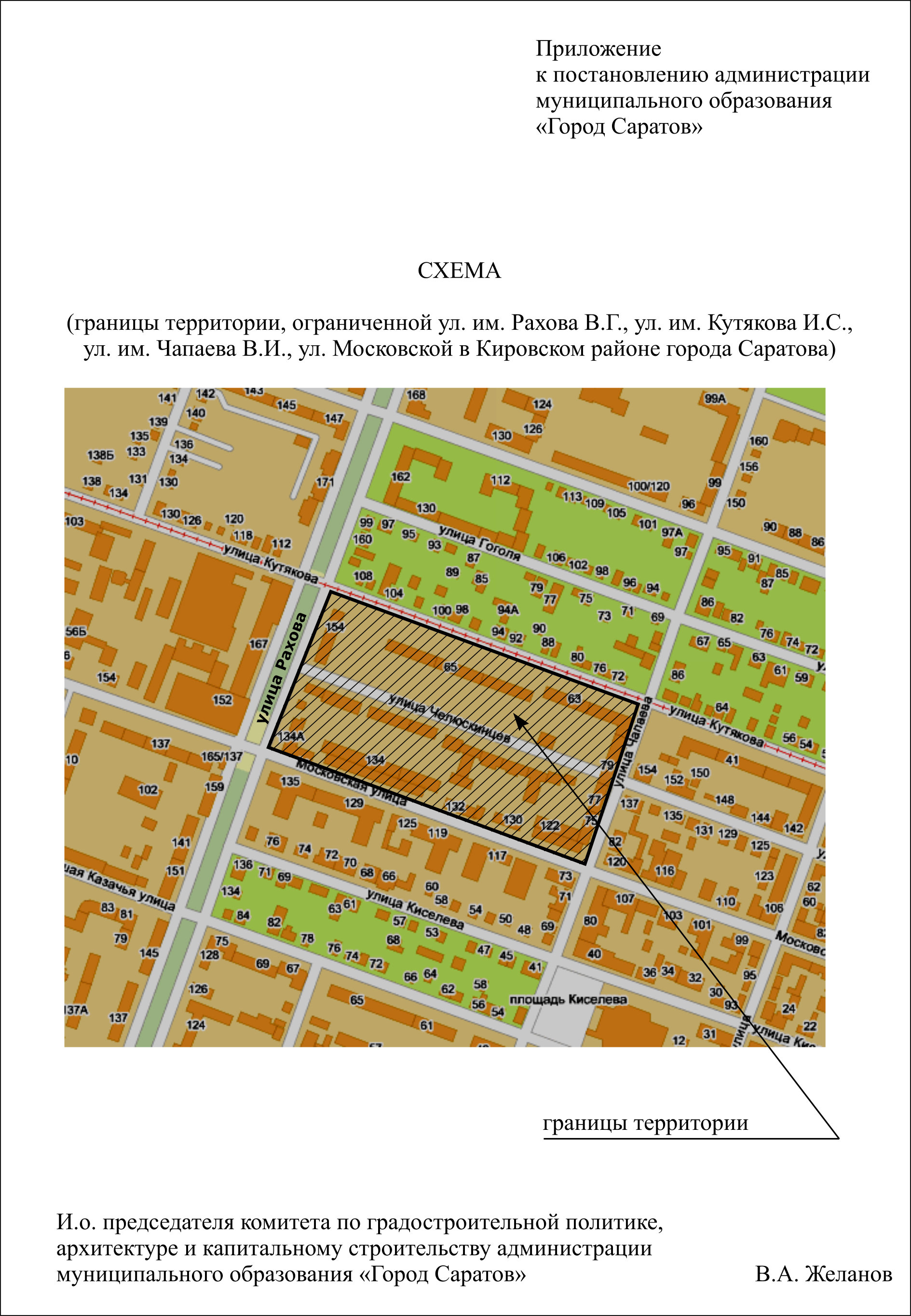 Проект планировки саратов