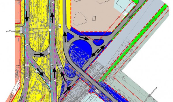 План развязки на стрелке в саратове