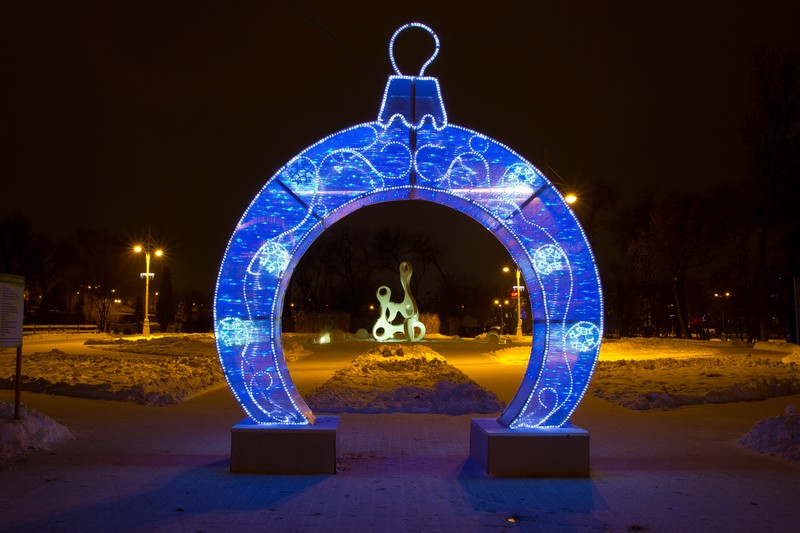 Балаково - один из лучших украшенных к Новому году городов